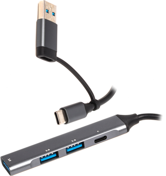 USB-хаб Maxxter 3.0 Type-C на 4 порта (HU3C-4P1CN-01)