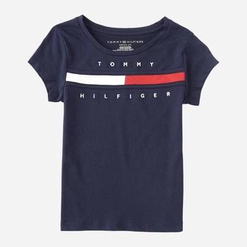 Дитяча футболка для дівчинки Tommy Hilfiger 611241857 122 см Синя (1159816724)