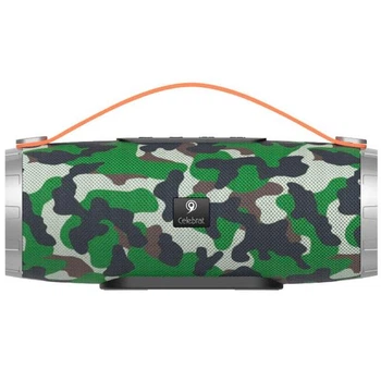 Акустика CELEBRAT TWS SP-6, AUX, USB, TF, FM, BT5.0, 5W*2, Camouflage-Green