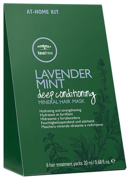 Zestaw masek do włosów Tea Tree by Paul Mitchell Lavender Mint Deep Conditioning 6 x 20 ml (9531127262)