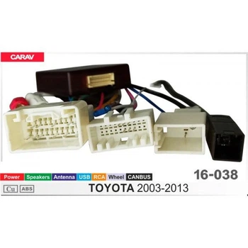 Перехідник живлення з адаптером CAN-BUS 16-038 для магнітол (16 pin) для TOYOTA 2003-13