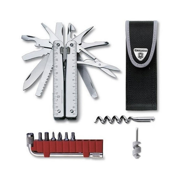Мультитул, мультиинструмент Victorinox SSWISSTOOL SPIRIT X PLUS RATCHET Vx30338.N 39 функций 115 мм + Биты+ Чехол нейлон