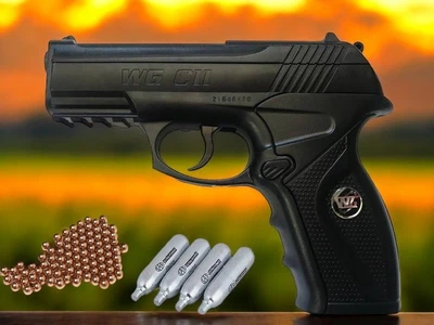 Пневматический пистолет WinGun 305 C11 + 4 шт СО2 + 250 шариков BB
