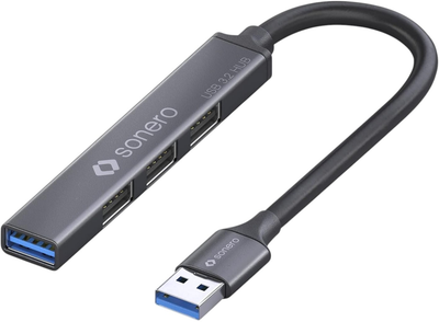 Hub USB PureLink Sonero USB Type-C - 1 x USB Type-A 3.2 / 3 x USB 2.0 0.5 m Space Grey (S-UH100-005)