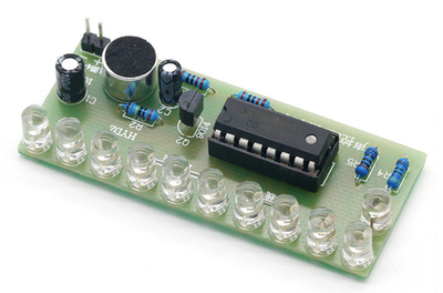 Набор для самостоятельной сборки CD4017 - светодиодный индикатор звука DIY kit
