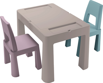 Комплект Tega Baby Teggi Multifun стол + 2 стула stone/heather/tuquoise (TI-011-178)