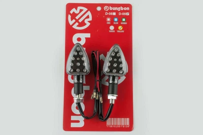 Повороты светодиодные, лодочка (пара) (15 LED, карбон, белое стекло) ST MPARTS