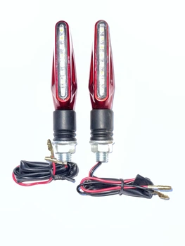 Поворот світлодіодний, прямокутний (20 LED, червоний, біле скло) JS MPARTS