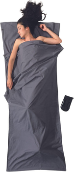 Śpiwor Cocoon Travelsheet 220 x 90 cm Elephant Grey (0799696101794)