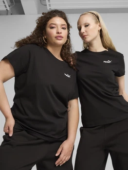 Футболка хлопковая женская Puma Ess Small No.1 Logo Tee 68237201 XS Черная (4067983403699)