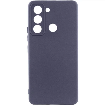 Противоударный чехол Silicone Cover Lakshmi Full Camera (AAA) для TECNO Spark 8C Серый / Dark Gray