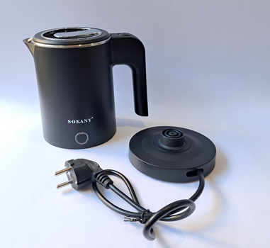 Электрочайник компактный 0.5 л Sokany SK-SH-1077 Черный 600 вт
