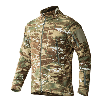 Тактическая флисовая кофта S.archon HSD06 Camouflage CP L мужская военная толстовка