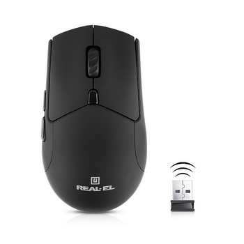 Мышь беспроводная REAL-EL RM-460W Black