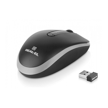 Мышь беспроводная REAL-EL RM-455W Black