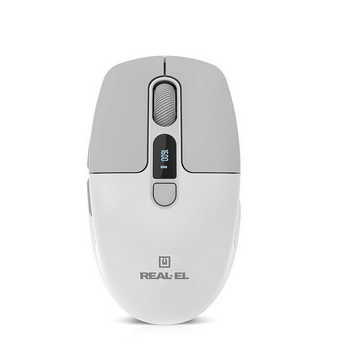 Мышь беспроводная REAL-EL RM-480W White