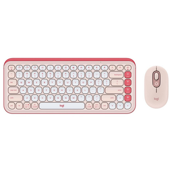 Комплект (клавиатура, мышь) Logitech Pop Icon Combo Rose (920-013142)