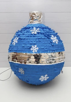 Пиньята ONEDAY DECOR Елочная игрушка, синяя