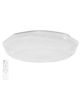 Люстра із пультом світлодіодна, стельовий світильник Goldlux 325761 Galaxy Led max 1x72W 3000K-6000K 8000Lm IP44 WH (072928)