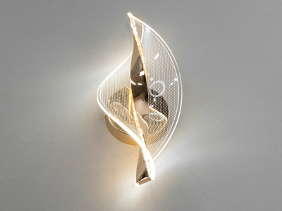 Светодиодное бра в спальню, цвет золото, 6W F3851-1-LS