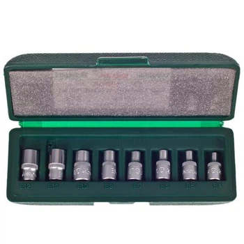 Набор торц головок внешний торкс HANS 1/4", Е4-Е12, 8 предметов (26410-8)
