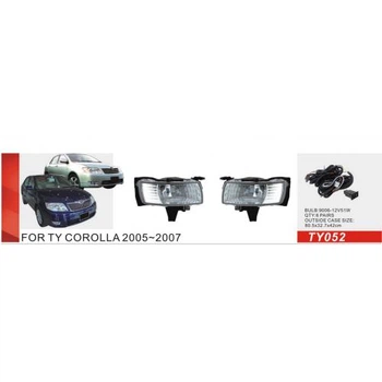 Фари дод. модель Toyota Corolla 2004-07 TY-052 9006-12V55W ел.проводка