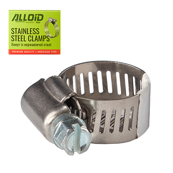 Хомут из нержавеющей стали Alloid 11-20 W2 6