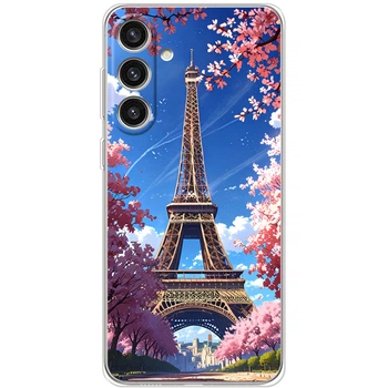 Силиконовый Чехол с Картинкой для Samsung Galaxy S25 Plus Принт (Париж, Эйфелева Башня) (64432-ysm036)