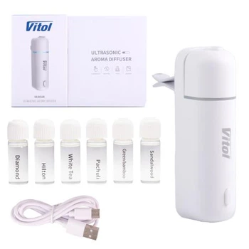 Ультразвуковий автомобільний аромадіфузор Vitol, White