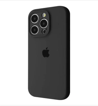 Чехол Premium Silicone Case з защитой камеры для iPhone 13 Pro Max black