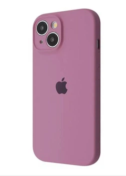 Чехол Premium Silicone Case з защитой камеры для iPhone 15 black currant