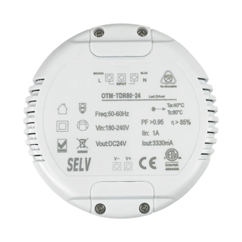 Блок живлення 80W 24V для LED стрічки круглий