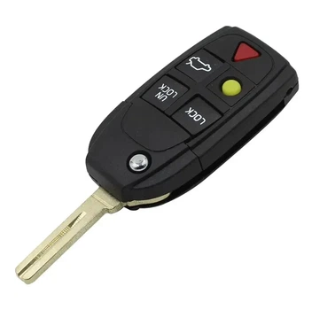 Корпус викидного ключа для Volvo XC70 XC90 V50 V70 S60 S40 S80 V40 5 кнопок
