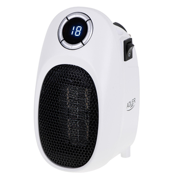 Тепловентилятор Мини Обогреватель Adler 400 Вт White