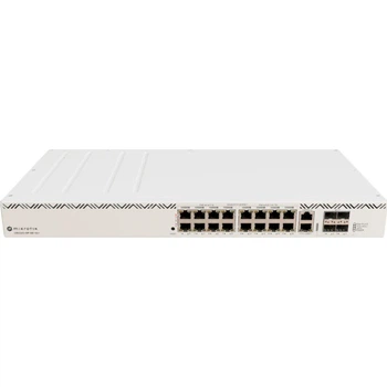 Коммутатор управляемый MikroTik CRS320-8P-8B-4S+RM, 17×1G, 8×802.3bt PoE-out, 4×10G SFP+, RouterOS L5, белый