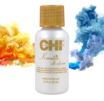 Рідкий шовк для волосся CHI Keratin Silk Infusion мініатюра 15 мл