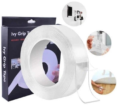 Сверхсильная двусторонняя клейкая лента Ivy Grip Tape 1 м