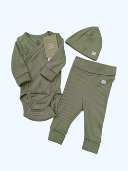 Костюмчик трійка дитячий H&M 74 хакі (0301C)