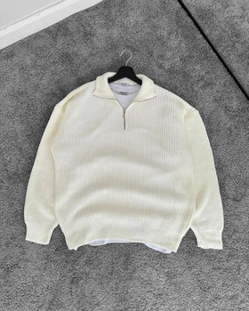 Светр чоловічий MR Zip Oversize S молочний