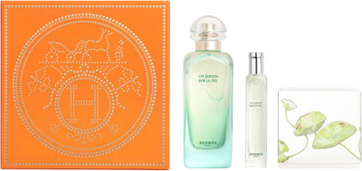 Zestaw unisex Hermes Un Jardin Sur Le Nil Woda toaletowa 100 ml + Woda toaletowa 15 ml + Mydło 50 g (3346130438380)