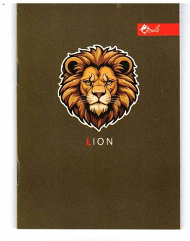 Блокнот Скат А6 32 аркуша у клітинку м'яка обкладинка Wild Lion (ЗК-5-2)