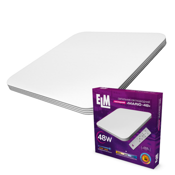 Cвітильник з Пультом ДУ ELM Mario Cвітлодіодний 48W 3000-6500К (26-0108)