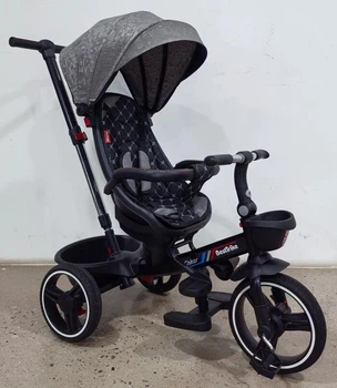 Трехколесный велосипед коляска BestTrike "Oscar" 6390 – 18-698 с телескопической ручкой