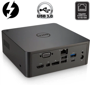 Док-станция Dell Thunderbolt Dock TB16 K16A / VGA, miniDP, DisplayPort, HDMI, Thunderbolt 3 / USB 3.0 / Gigabit Ethernet б/у