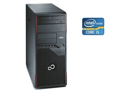 ПК Б-клас Fujitsu Esprimo P710 E85+ Tower / Intel Core i5-4430 (4 ядра по 3.0 - 3.2 GHz) / 8 GB DDR3 / 500 GB HDD / Intel HD Graphics 4600 / DVD-RW б/в