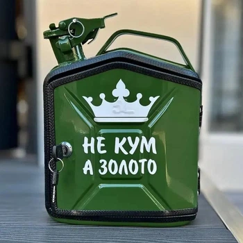 Канистра бар 5 л, Не кум а золото, зеленая с LED подсветкой, Без алкоголя, AUTO COMFORT