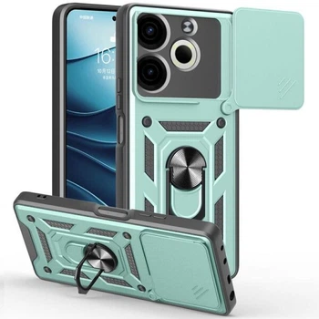 Чохол із захистом камери Deexe Armor Shield для TECNO Pova 6 Neo - Green