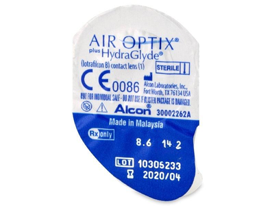 Контактні лінзи Alcon AirOptix plus HydraGlyde на 1 місяць -1.75 1 шт.
