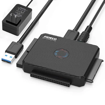 Док-станція Fideco для 2.5"/3.5" SATA/IDE HDD/SSD USB 3.0 (FDS4SA0SI3PB 2636) Чорна