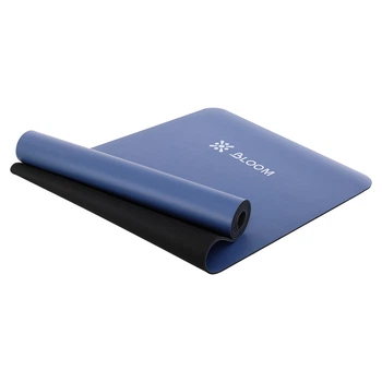 Коврик для фитнеса и йоги PU 5мм BLOOM YOGA MAT LB7030 Синій